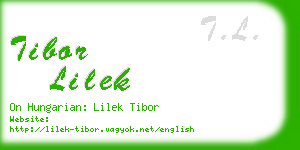 tibor lilek business card